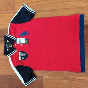 NWT POLO Ralph Lauren Boys' S/P (8) Red Polo Shirt